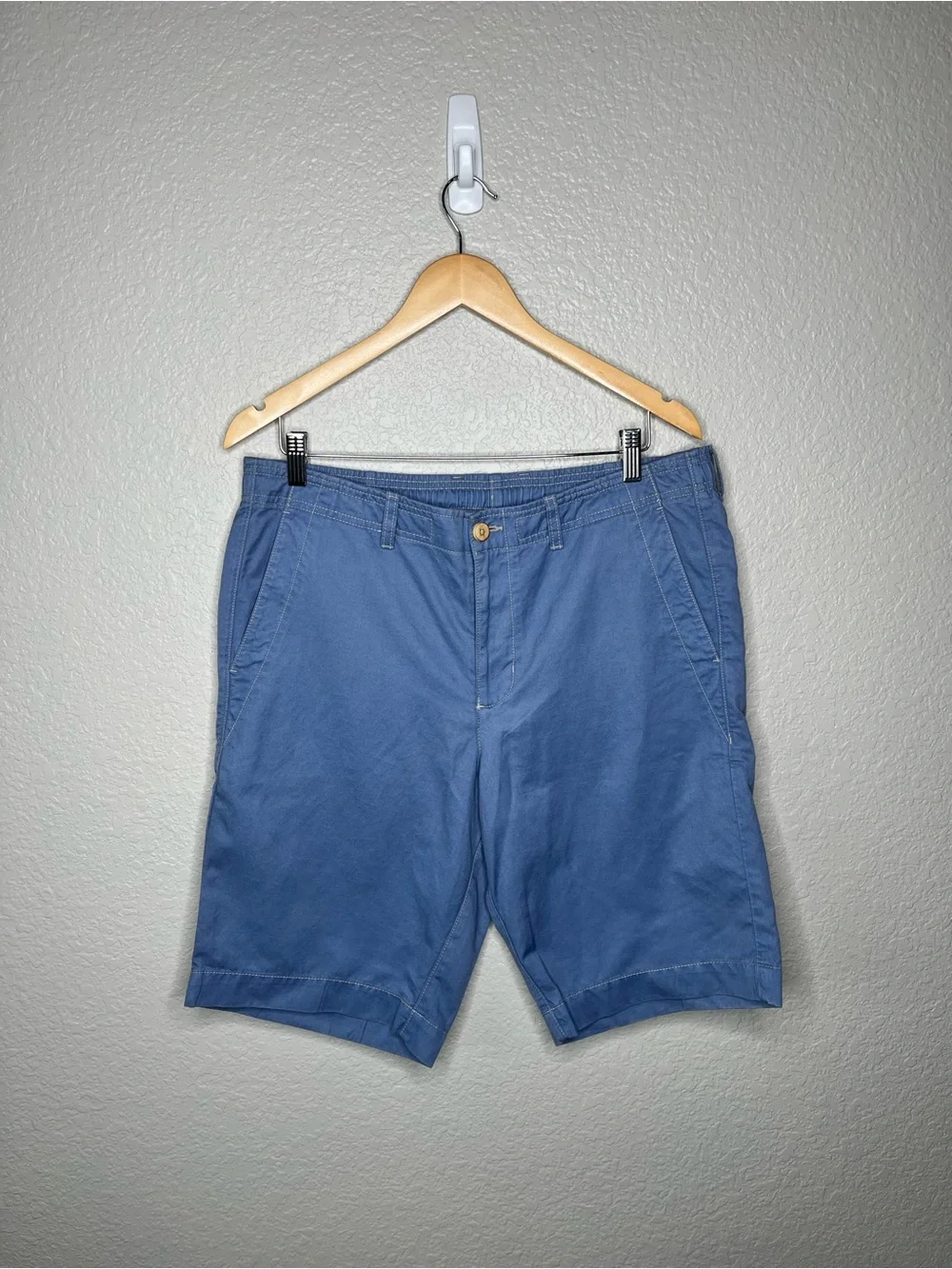 Tommy Bahama Blue Linen Cotton Blend Shorts Men’s Large Tropical Lined Casual